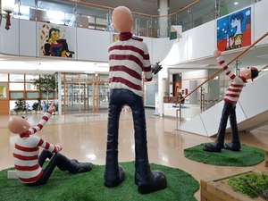 "학교야, 미술관이야"…예술로 꾸며진 오송고 눈길