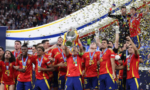 대륙 축구 정상 선 스페인·아르헨