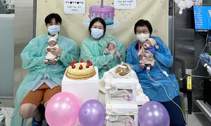 생존 가능성 20%… 초미숙아 ‘세 쌍둥이’의 기적