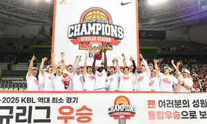 SK, 정규리그 우승… 최단 경기 새 역사