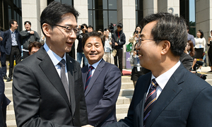 '어대명'에 막혔지만… 존재감 키운 김동연·김경수