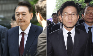 민주 "尹탈당, 짜고 친 대국민 사기극"