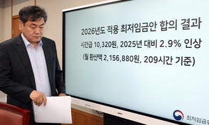 내년 최저임금 1만 320원… 대통령실 "노사공 합의 존중"