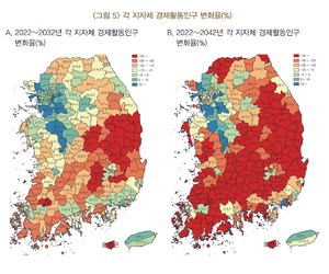 “2042년 경제활동인구 1만 미만 시군구 15곳”