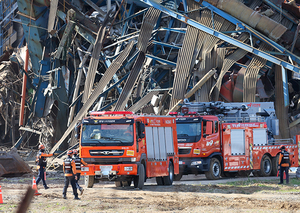 '4·6호기 발파 완료' 울산화력 수색 작업 재개