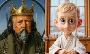 킹 트럼프·베이비 푸틴… AI 조작·선동정치 SNS 판친다