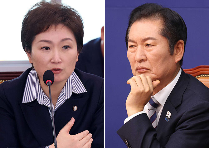 정청래 '1당원 1표제' 당헌 개정에<BR>이언주 "졸속 추진" 공개 비판