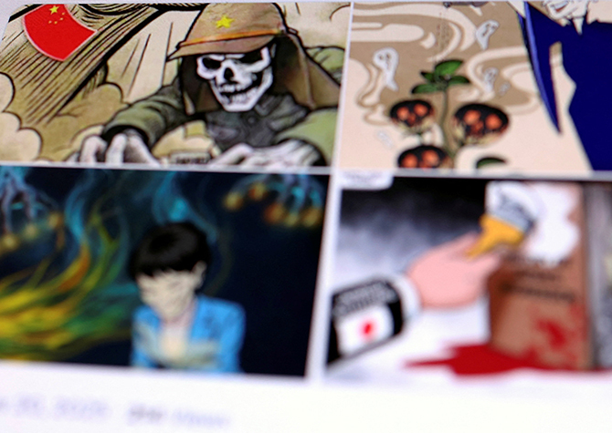 "日, 군국주의" "中대상 범죄 안늘어"<br>중일 대립 속 여론전도 격화