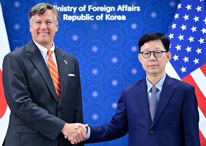 한·미, 외교차관 협의 "팩트시트 신속 이행 위해 실무 협의체 가동"