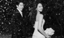 신민아♥김우빈, 웨딩 화보 공개…함박눈 맞는 커플
