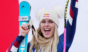 본, 알파인 스키 월드컵 여자 슈퍼대회전 이탈리아 대회 2위