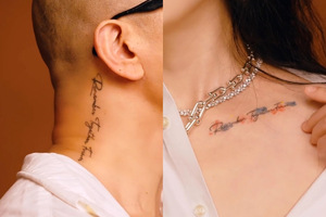 구준엽, 故 서희원 1주기… 두 사람의 커플 타투, 묘비에 새겼다