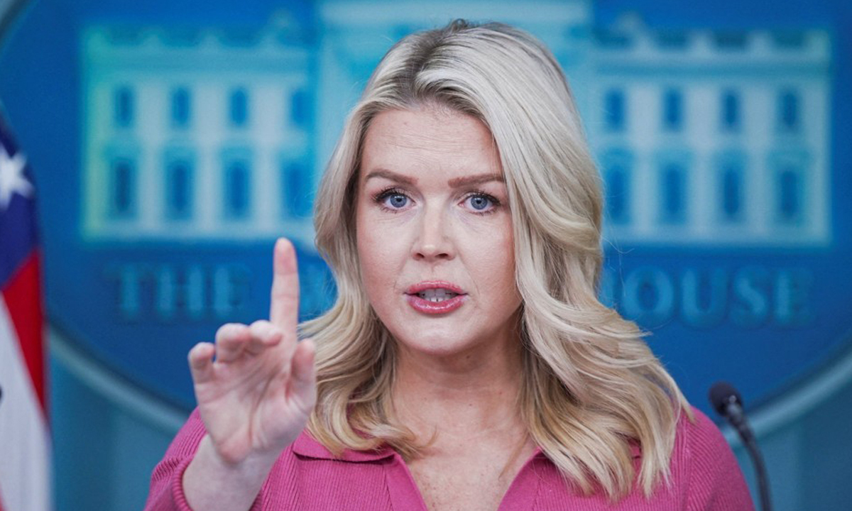 캐롤라인 레빗 백악관 대변인. 로이터연합뉴스