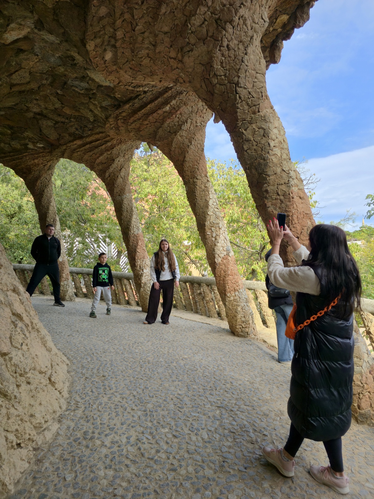 구엘 공원 기둥.