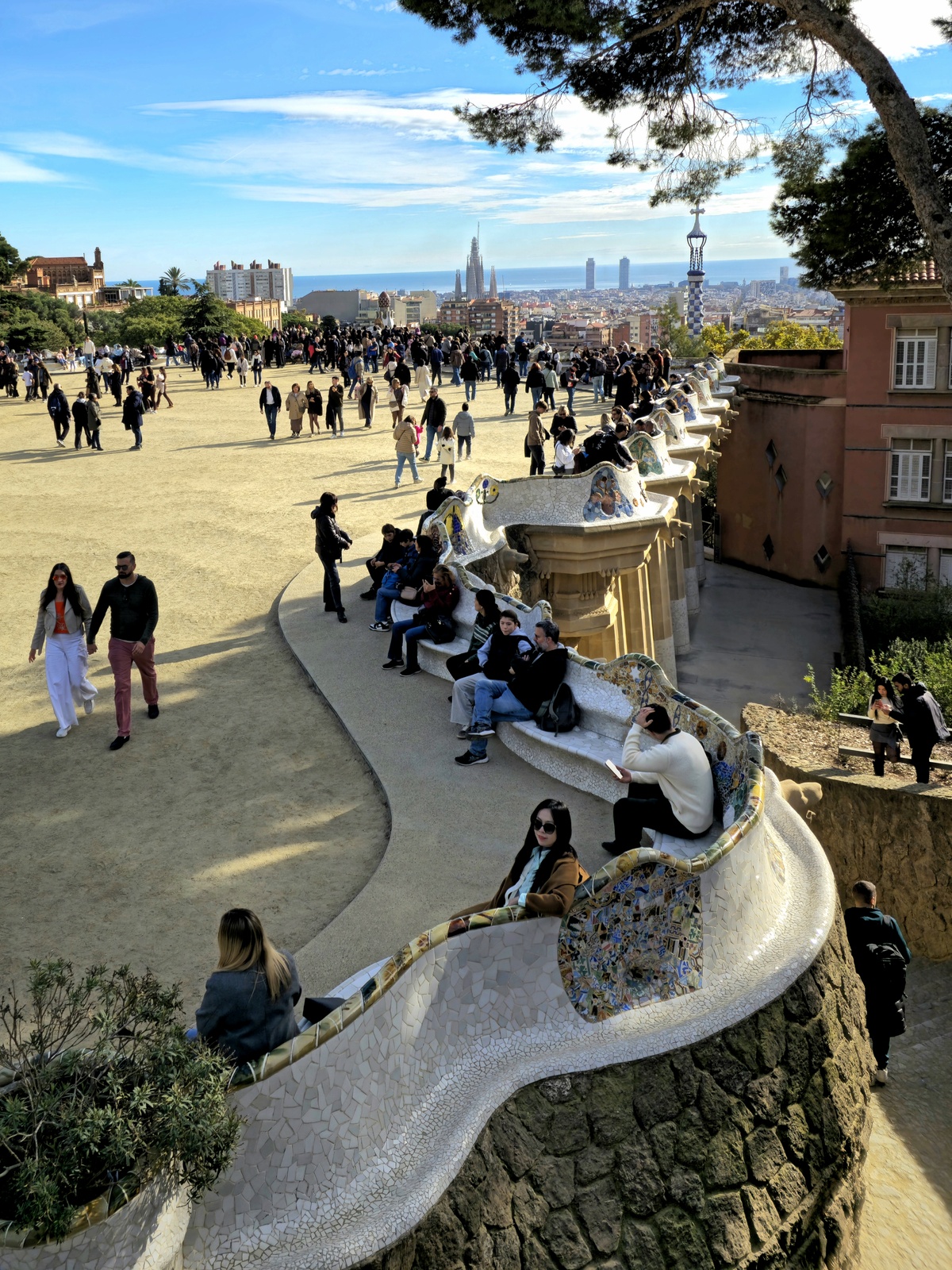 구엘공원 자연의 광장.