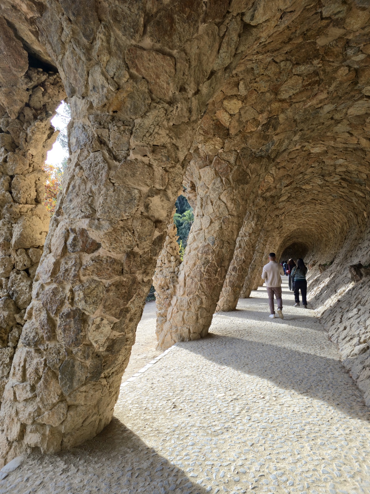 구엘공원 회랑 기둥.