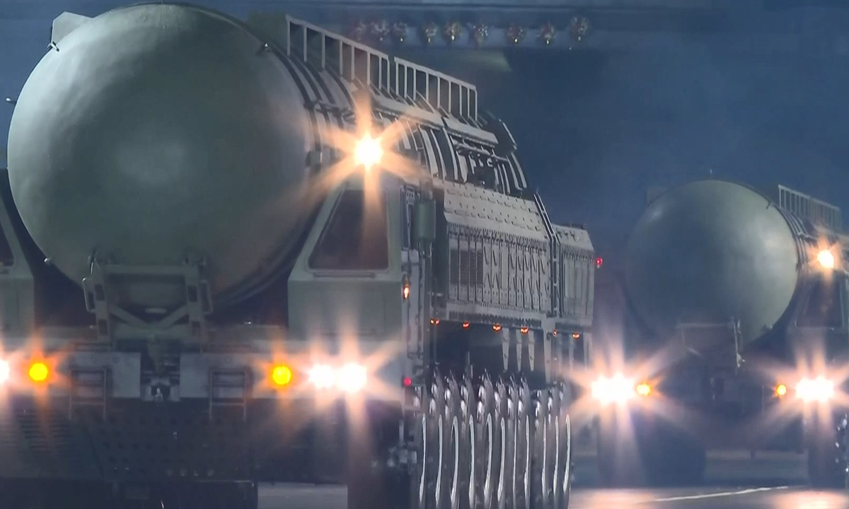 지난 2025년 10월 10일 평양 김일성광장에서 노동당 창건 80주년 경축 열병식이 성대히 거행됐다고 조선중앙TV가 11일 보도했다. 사진은 열병식에 모습을 드러낸 신형 대륙간탄도미사일(ICBM) '화성-20형'. 평양=조선중앙TV·뉴시스