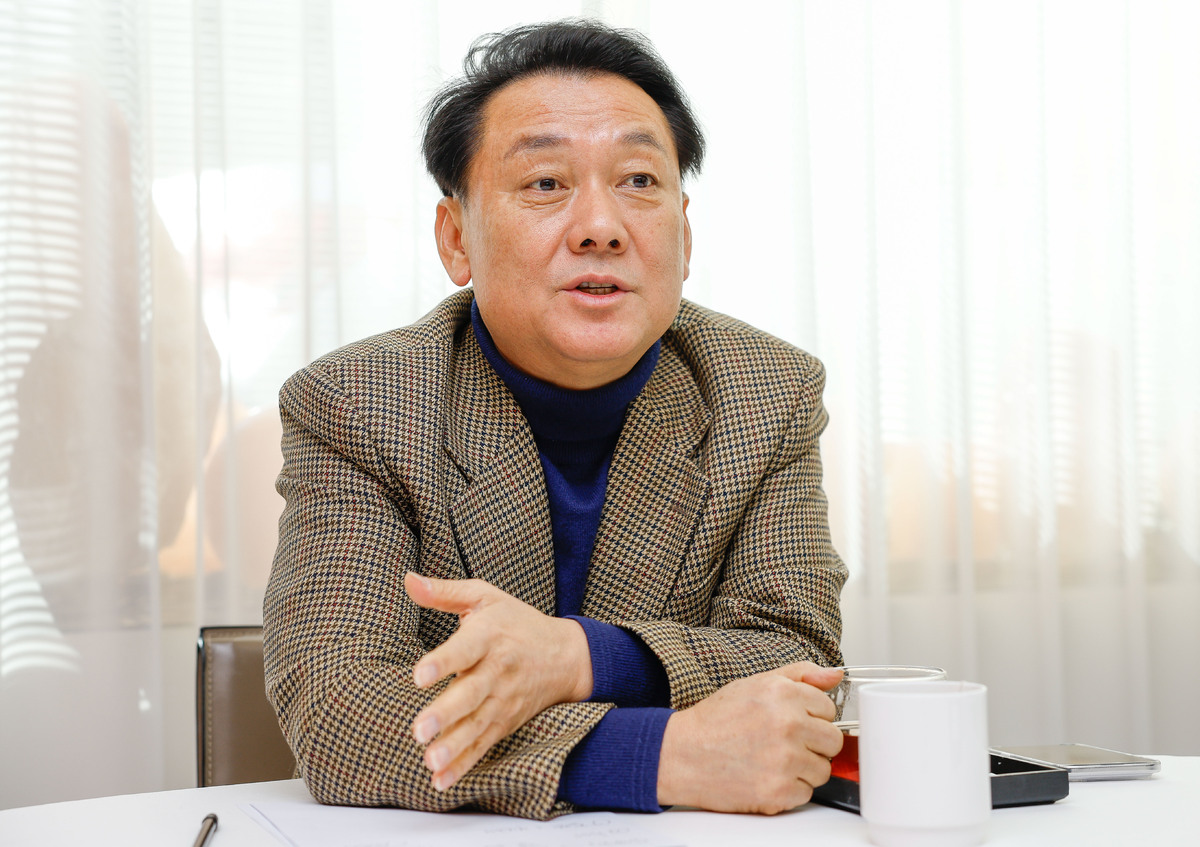 이광재 전 강원도지사가 지난 6일 서울 광화문 내 한 식당에서 세계일보와 인터뷰를 진행하고 있다. 최상수 기자