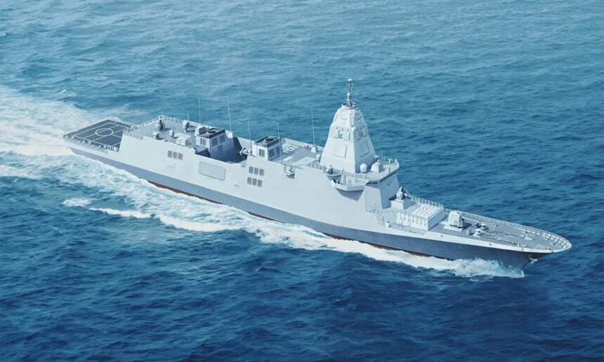 한국형 차기구축함(KDDX) 조감도. HD 현대중공업 제공
