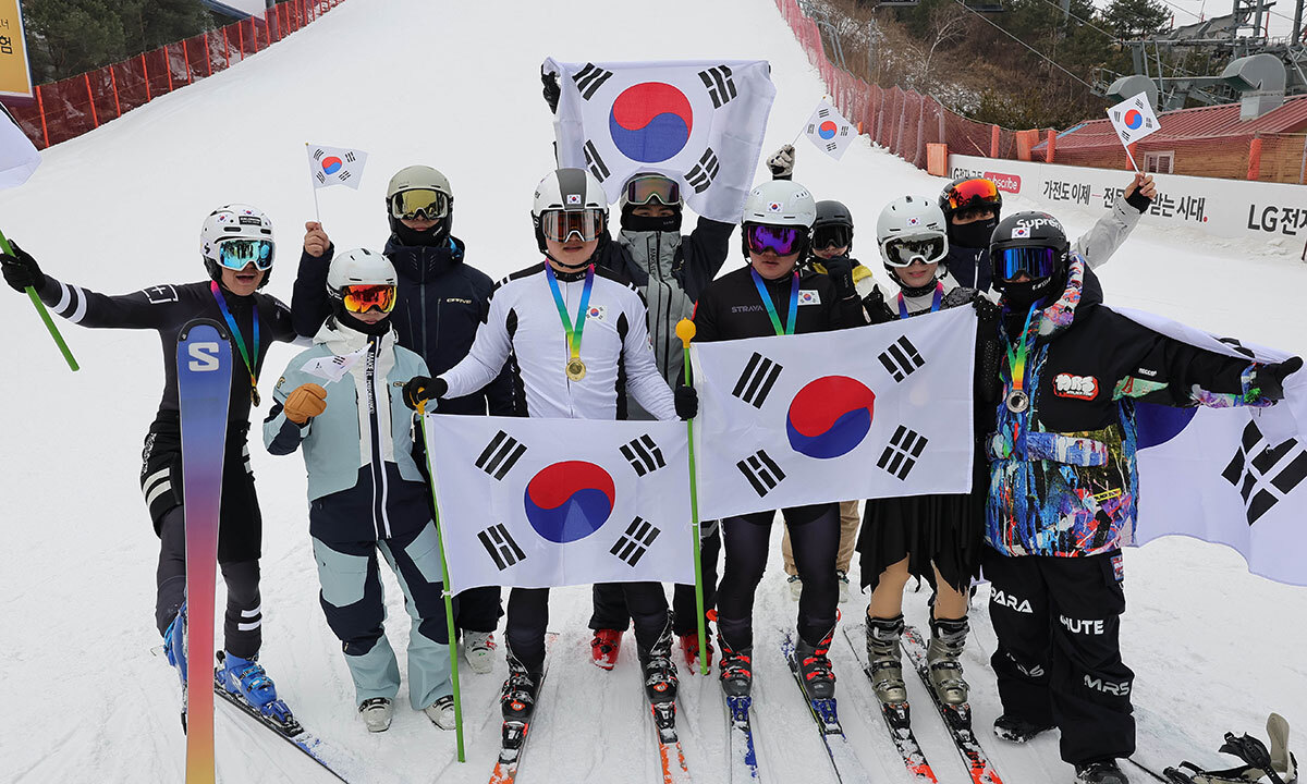 스키장 이색 응원전! [한강로사진관]