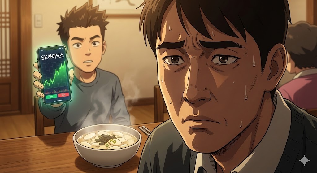 설 연휴 에도&nbsp;주식투자로 이야기꽃을 피우는 친지들이 예년보다 늘어날 것으로 보인다. 제미나이 생성 이미지.