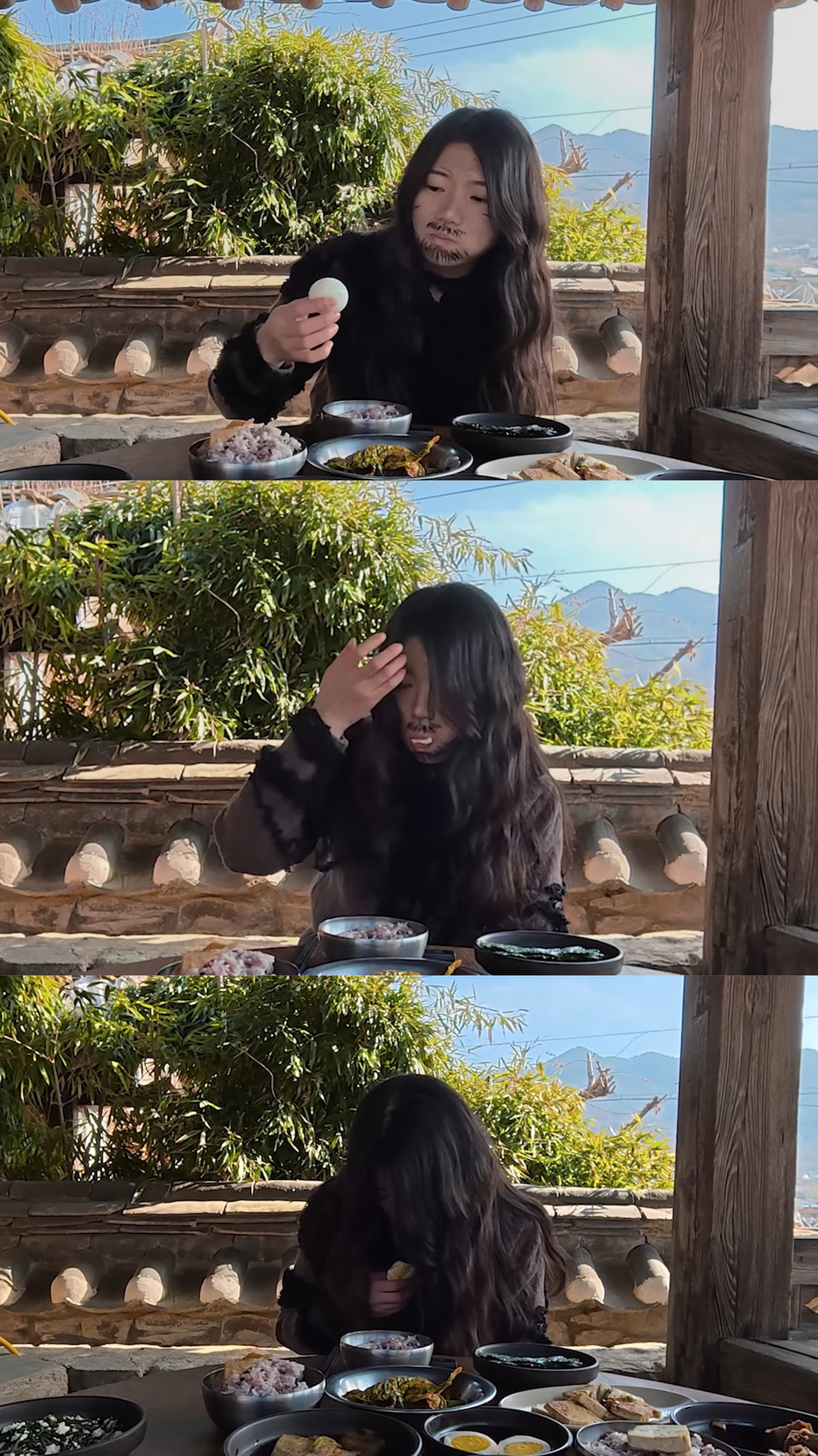 홀로 '충주시' 유튜브를 이끌어가야 하는 현 상황을 '추노' 속 한 장면으로 패러디한 최 주무관. 유튜브 채널 '충주시' 영상 캡처