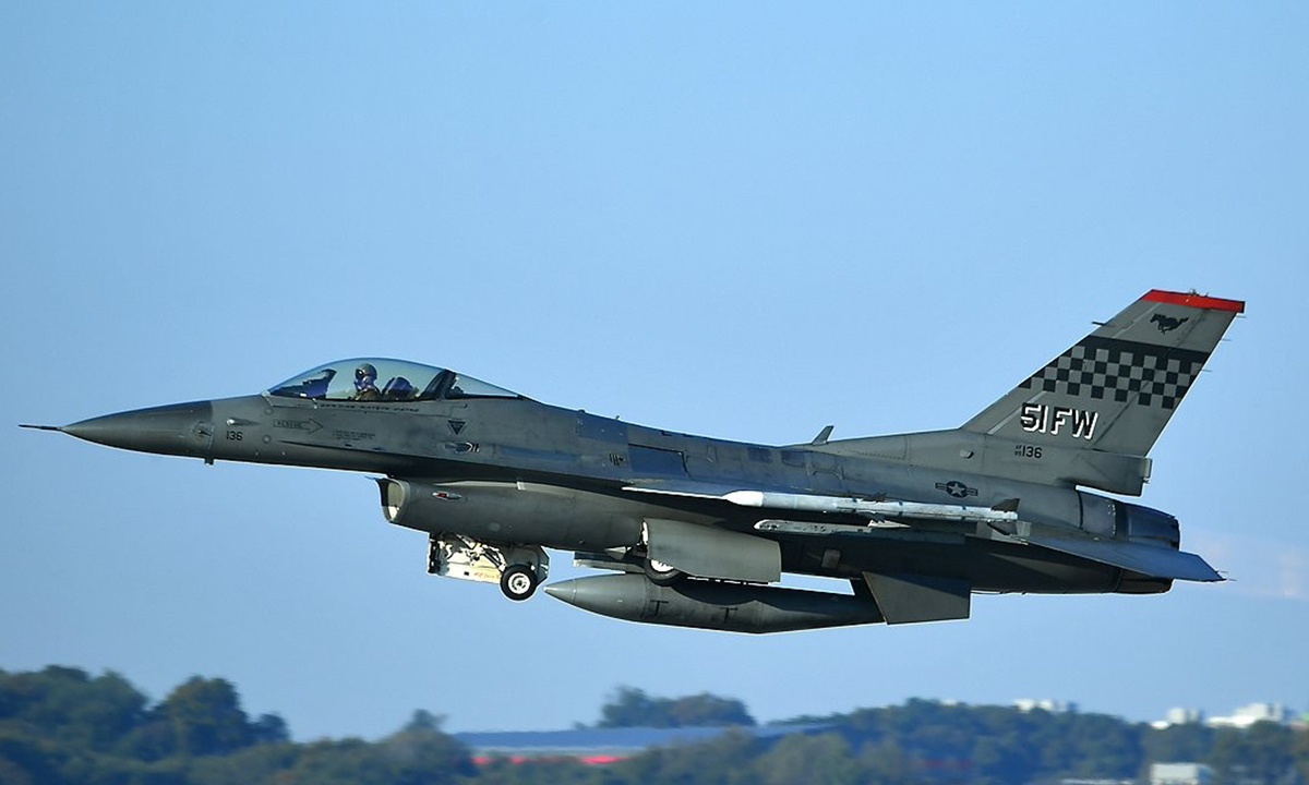 주한미군 F-16 전투기. 연합뉴스