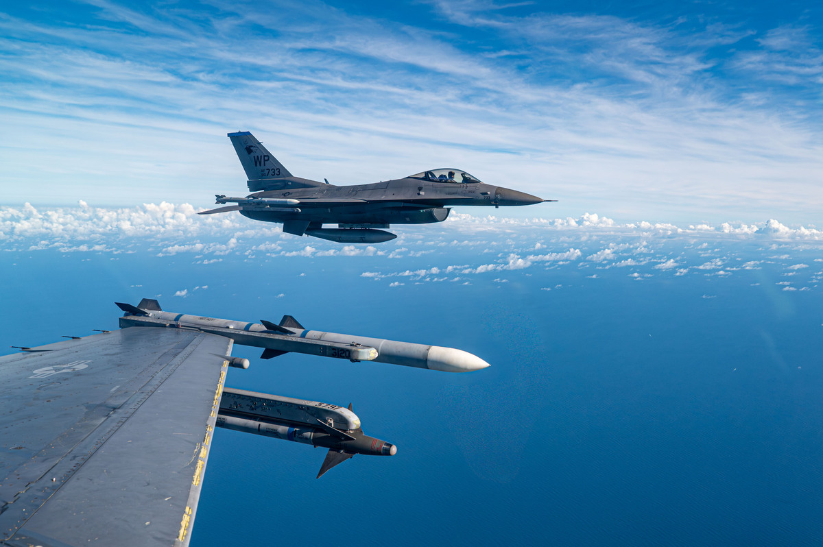 주한 미공군 소속 F-16 전투기. 세계일보 자료사진