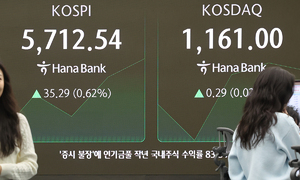 코스피, 미국발 불확실성에도 사상 첫 5700선 돌파