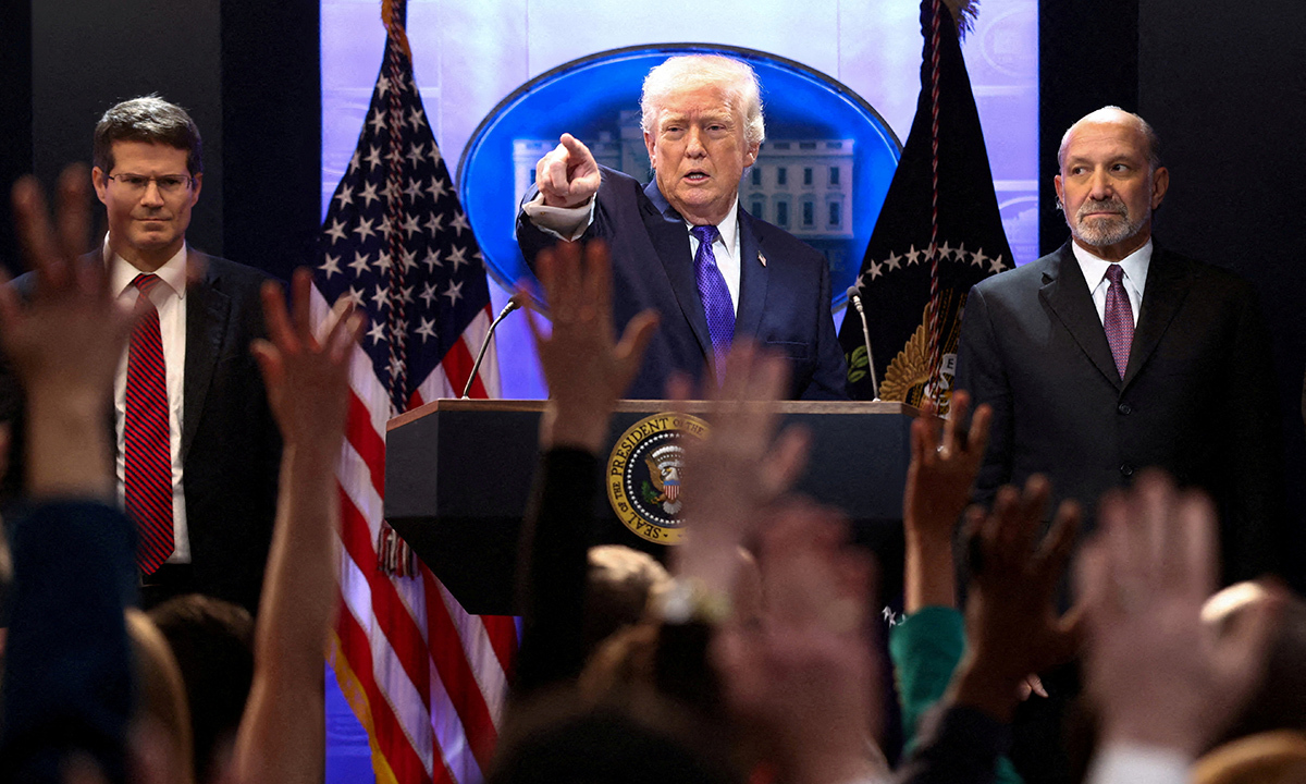 질문받는 트럼프 대통령. 로이터연합뉴스