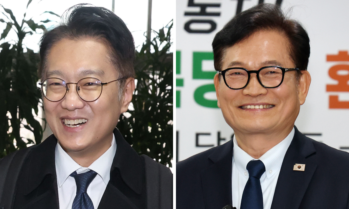 김남준 전 청와대 대변인과 송영길 전 더불어민주당 대표.