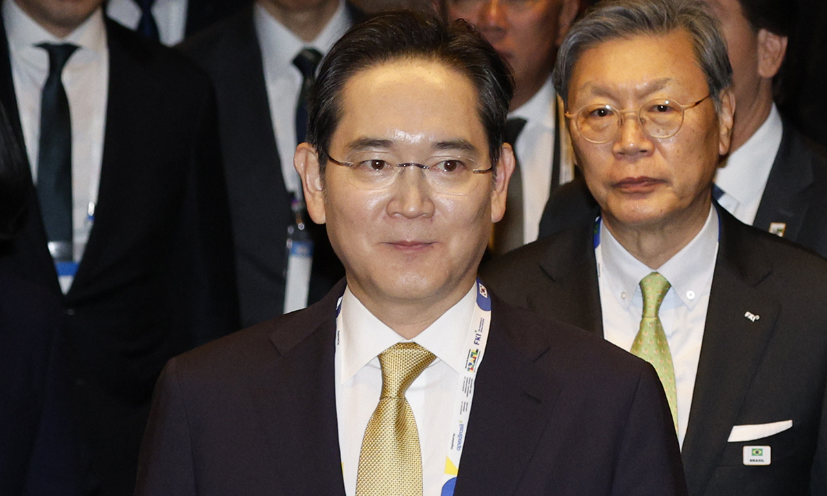 이재용 삼성전자 회장이 23일 오후 서울 중구 롯데호텔에서 열린 한-브라질 비지니스 포럼에 참석하고 있다. 뉴스1