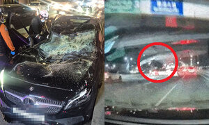 반포대교서 포르쉐 ‘추락’…차엔 주사기 ‘가득’