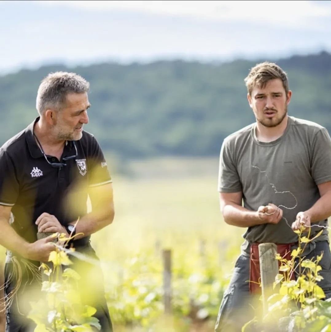 포도밭을 관리하는 뱅상과 쥘. 인스타그램