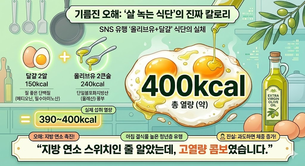 기름진 오해: '살 녹는 식단'의 진짜 칼로리. 제미나이 생성 그래픽