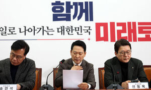 與, 도보행진 나선 野에 “장동혁 단식처럼 당내 갈등 덮기 위한 쇼”