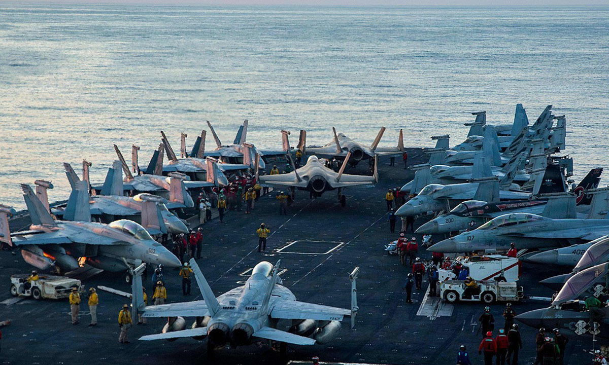 미 해군 항공모함 USS 에이브러햄 링컨(CVN 72). AFP연합뉴스