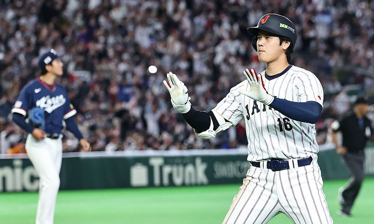 7일 일본 도쿄돔에서 열린 2026 WBC 조별리그 C조 2차전 대한민국과 일본의 경기. 3회말 1사 일본 오타니가 우중간 솔로 홈런을 치고 그라운드를 돌고 있다. 연합뉴스