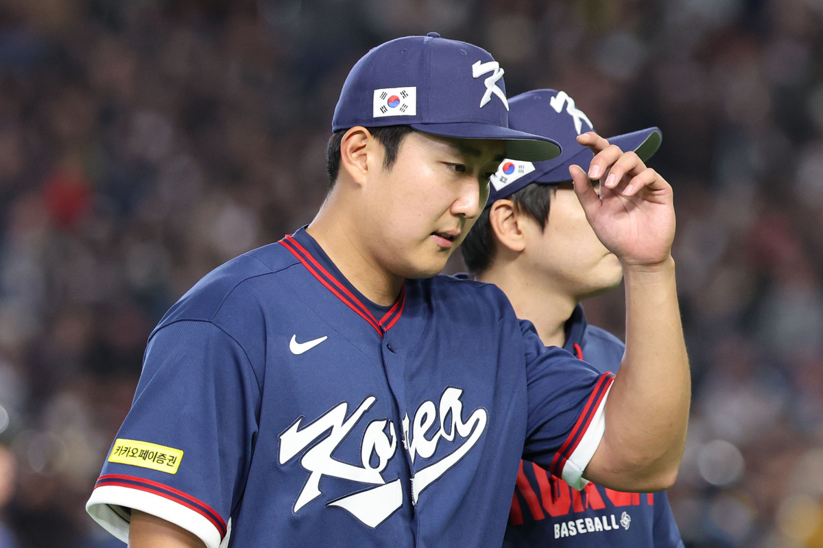 9일 일본 도쿄돔에서 열린 2026 WBC 조별리그 C조 4차전 한국과 호주의 경기, 2회말 한국선발 손주영이 교체되고있다. 뉴시스