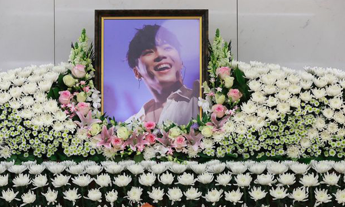 2025년 3월 14일 서울 강남구 삼성서울병원 장례식장에 고(故) 휘성의 빈소가 마련돼 있다. 뉴시스