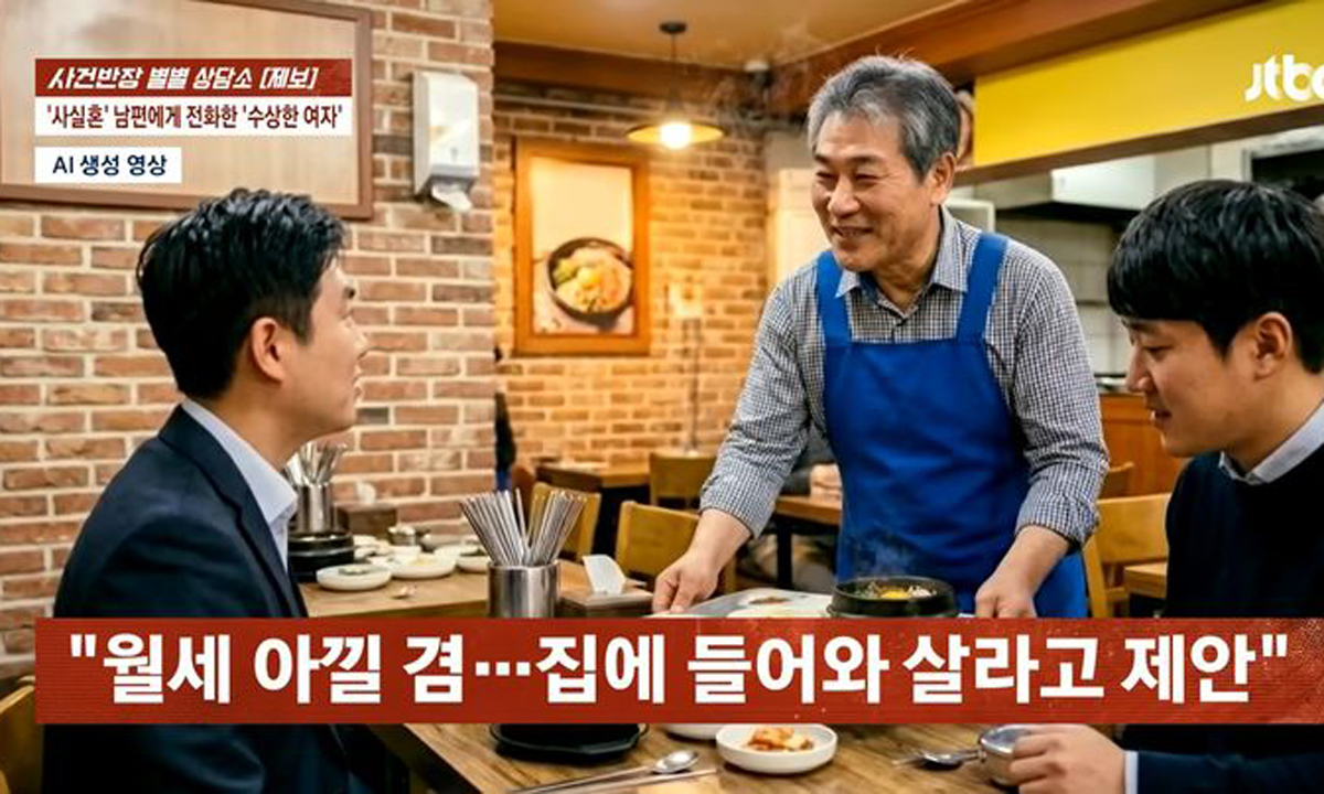 사실혼 관계로 함께 살던 남성이 가게 아르바이트생과 새살림을 차리며 관계가 파탄에 이르렀다는 사연이 전해졌다. JTBC '사건반장' 캡처