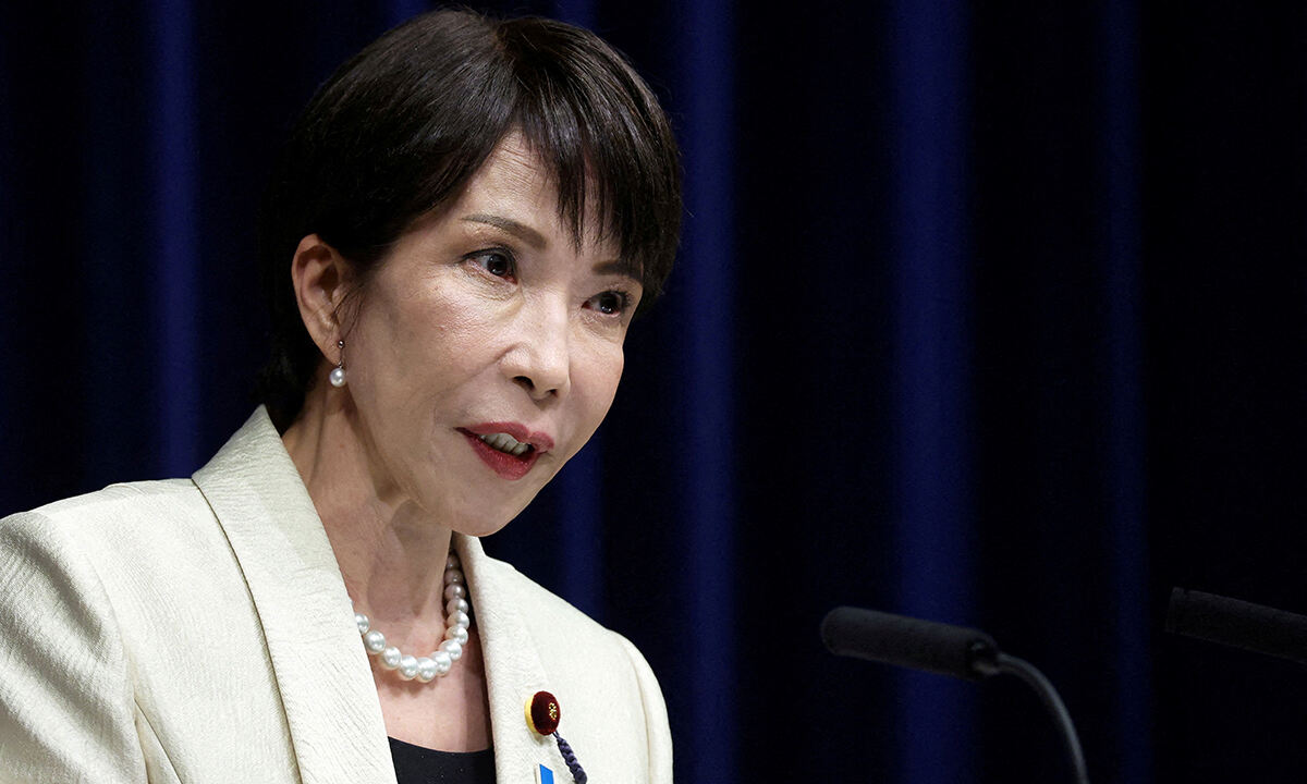 19일 미일 정상회담을 앞둔 가운데 트럼프 대통령은 한국·중국·일본 등 5개국에 호르무즈 해협 군함 파견을 요구했다. 사진은 다카이치 사나에 일본 총리. 로이터연합뉴스