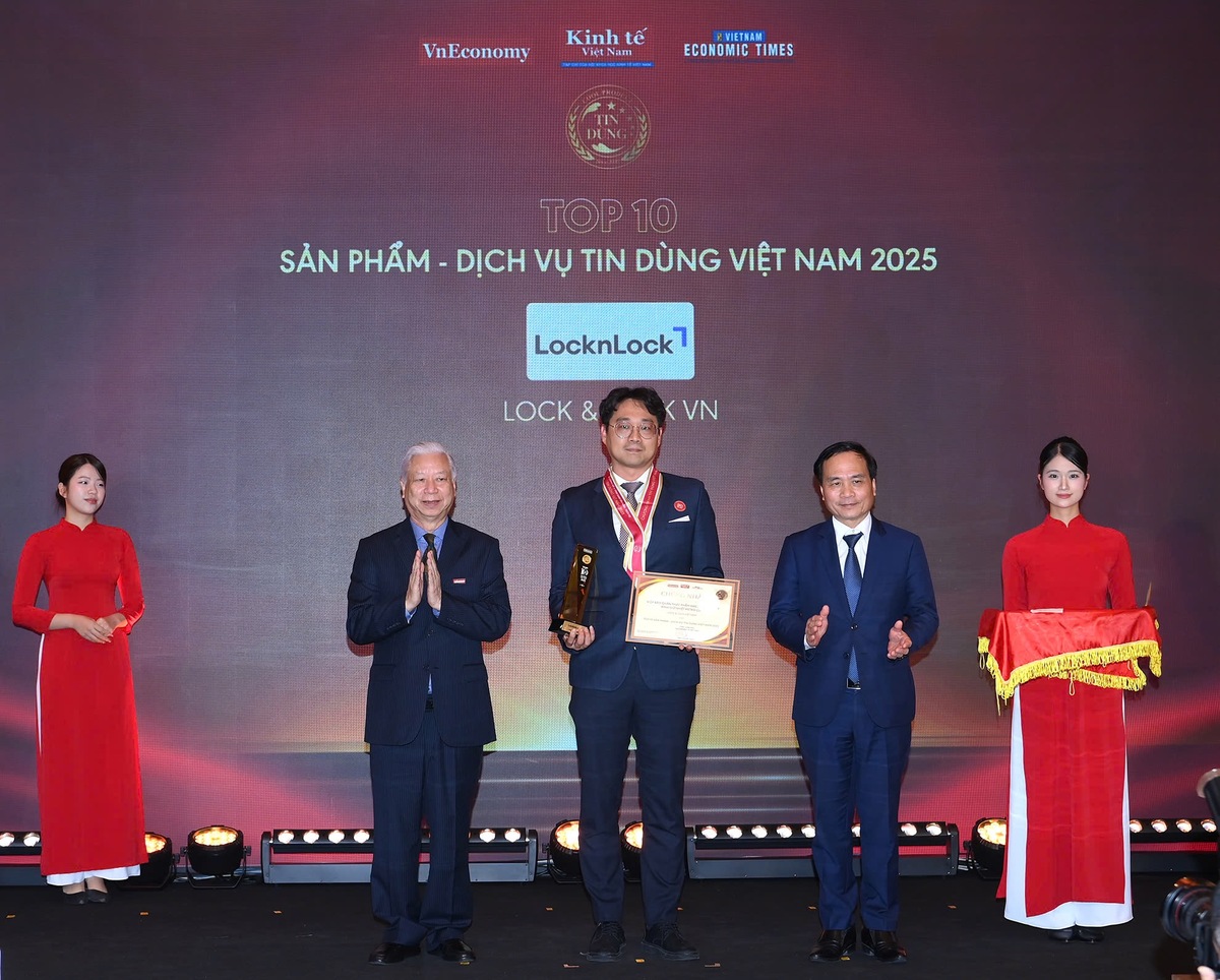 락앤락이 ‘2025 베트남 소비자가 신뢰하는 50대 브랜드’에 14년 연속 선정됐다고 지난해 12월22일 밝혔다. 락앤락 제공