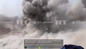 생방중 러 기자 바로 뒤 '쾅'…"이스라엘이 표적 공습"