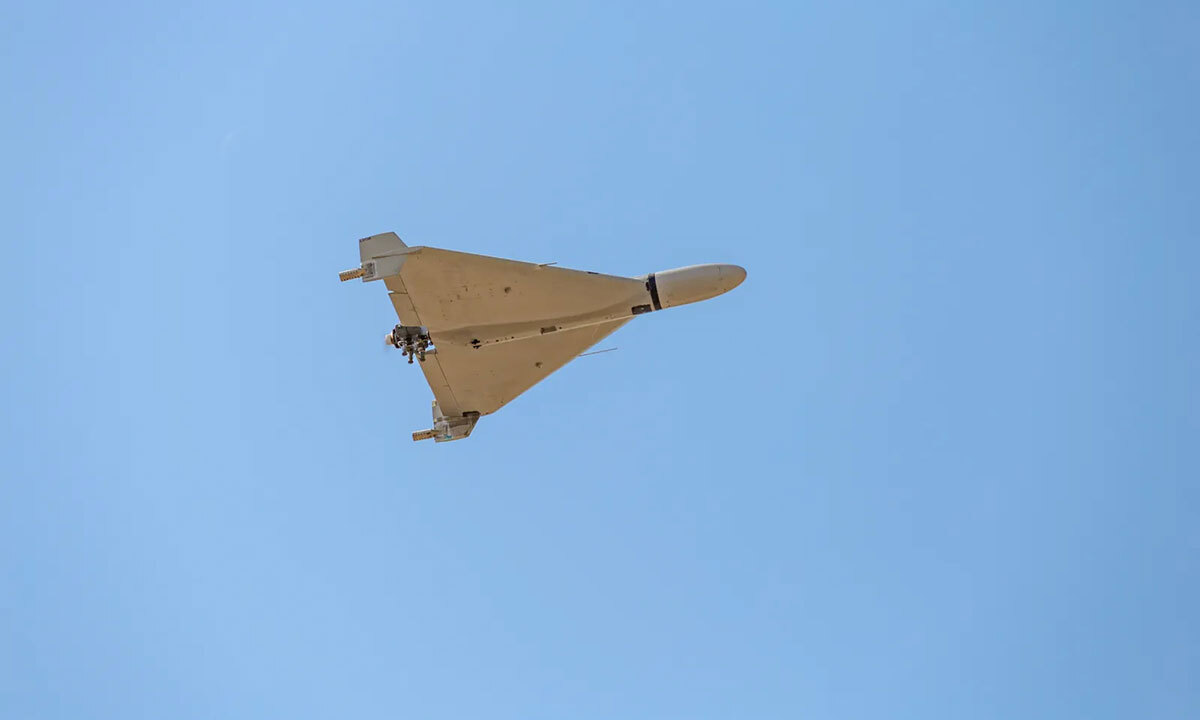 이란이 개발한 샤헤드 자폭드론이 비행을 하고 있다. 세계일보 자료사진