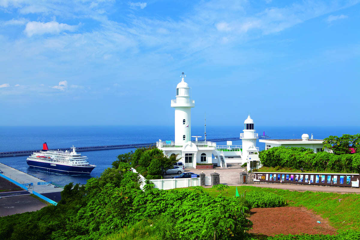 제주 제주시 산지 등대의 아름다운 전경.&nbsp;한국항로표지기술원 제공