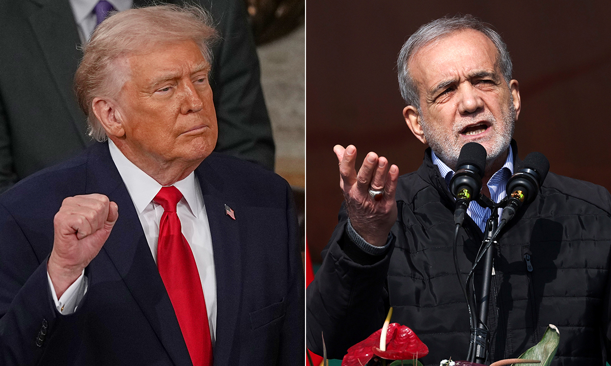 도널드 트럼프 미국 대통령(왼쪽), 마수드 페제시키안 이란 대통령. AP연합뉴스