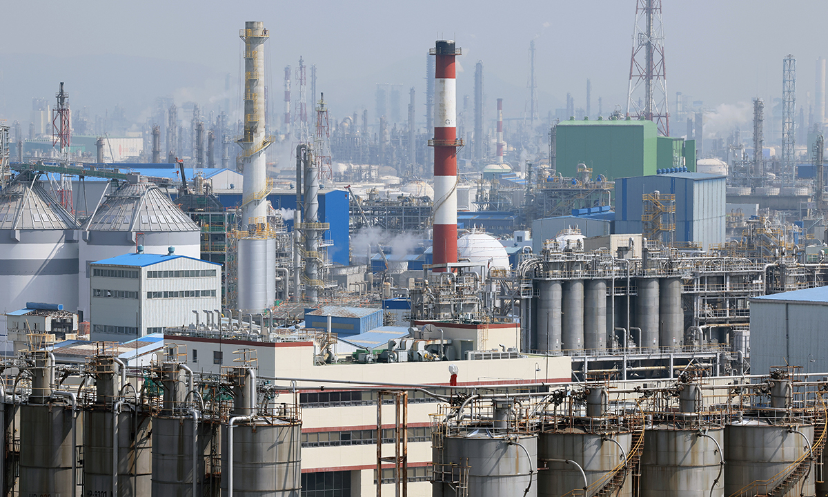 전남 여수 석유화학단지 모습. 연합뉴스