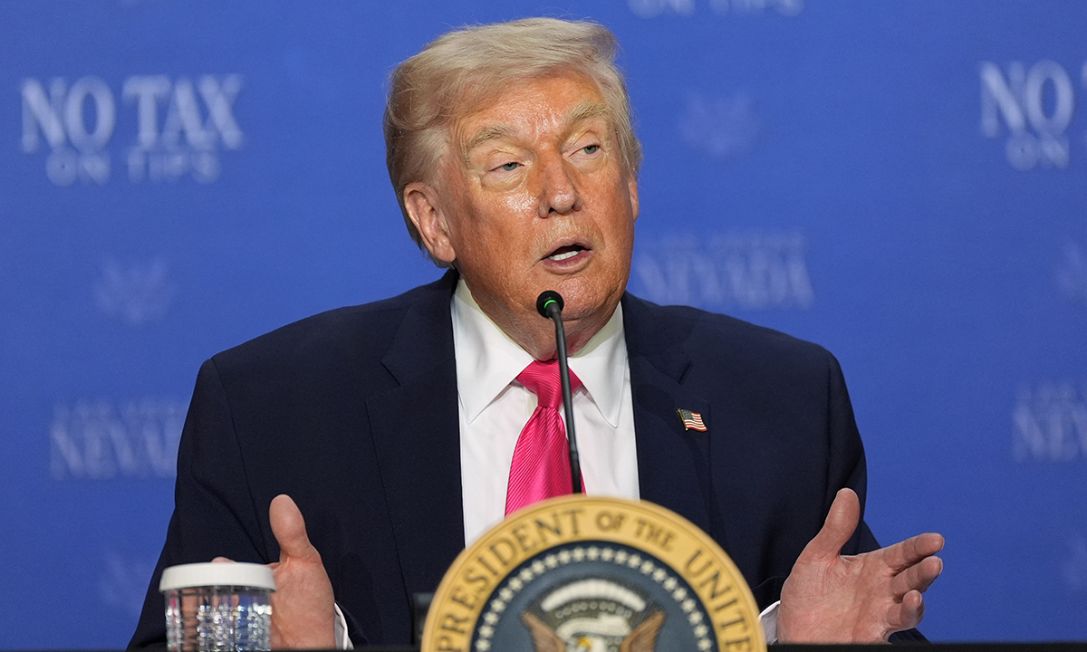 도널드 트럼프 미국 대통령.&nbsp;AP연합뉴스