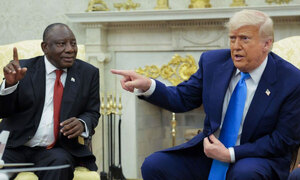 G20서 남아공 축출하려는 트럼프, 푸틴 향해선 ‘러브콜’